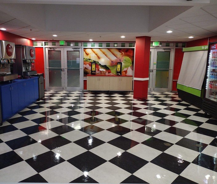 Commercial cleaning detail work